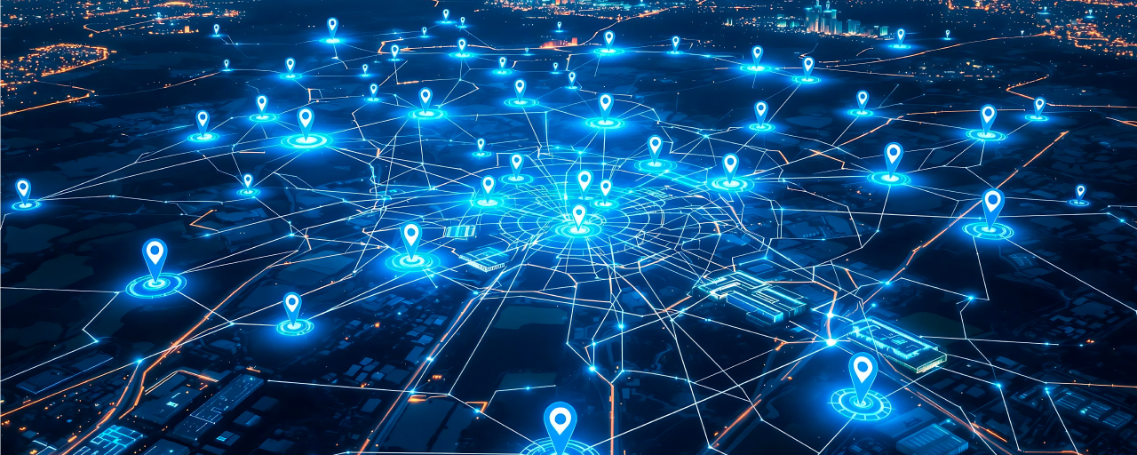 Two connected data center facilities